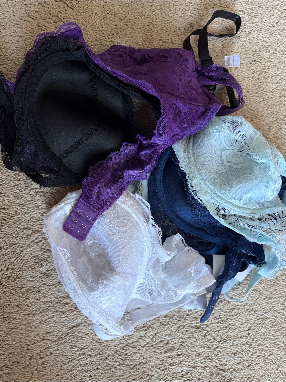 Purple Lace Underwire Bra - Women Intimates